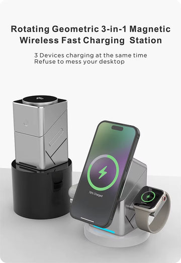 3-in-1 Magnetic Wireless Charger ©